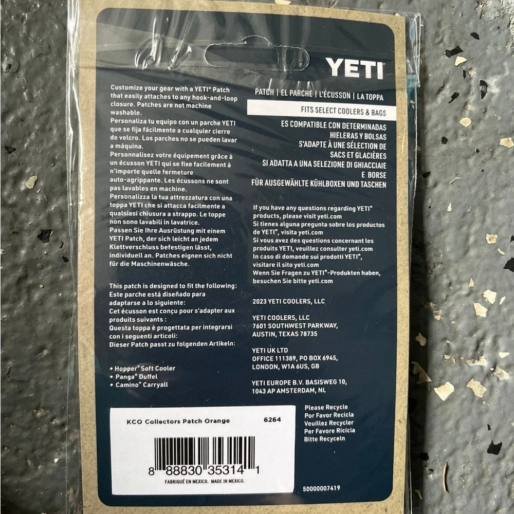 YETI King Crab Orange Tundra Patch Limited Edition - Picture 3 of 4